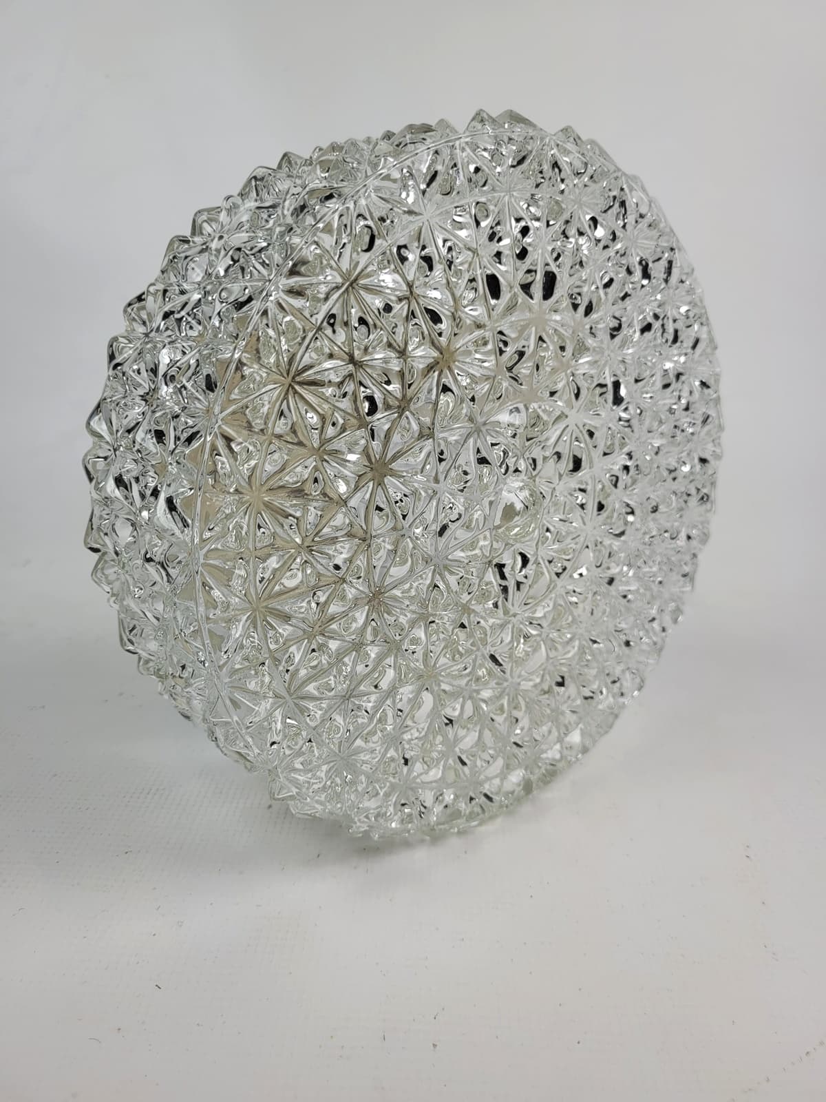 Ceiling Lamp, transparent glass, Europe, 1970s - 298323