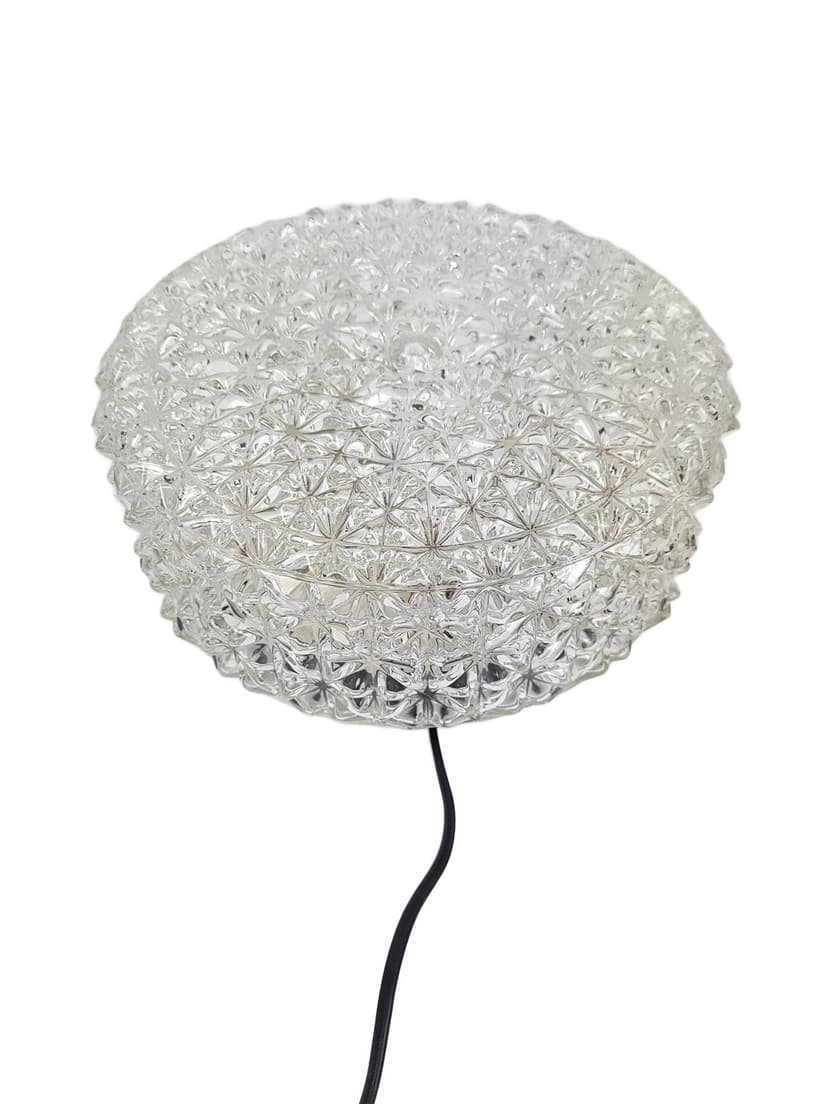 Ceiling Lamp, transparent glass, Europe, 1970s