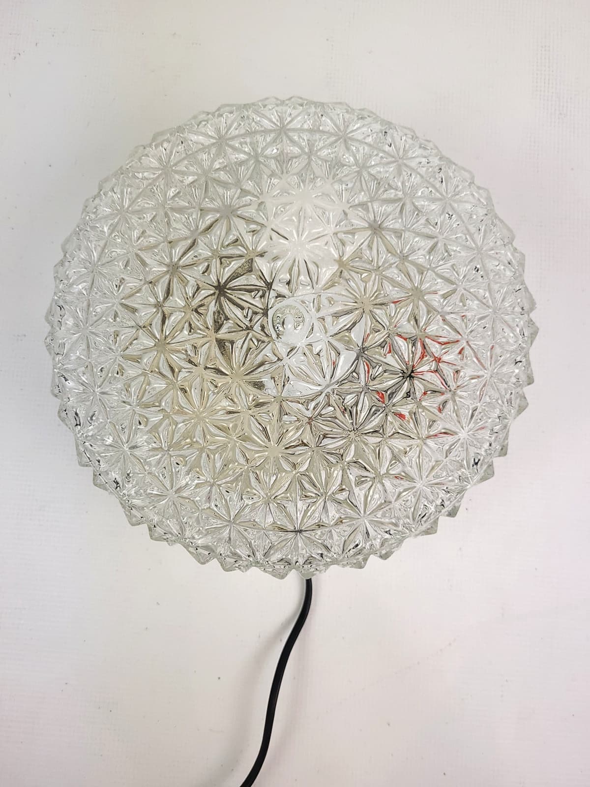 Ceiling Lamp, transparent glass, Europe, 1970s - 298321