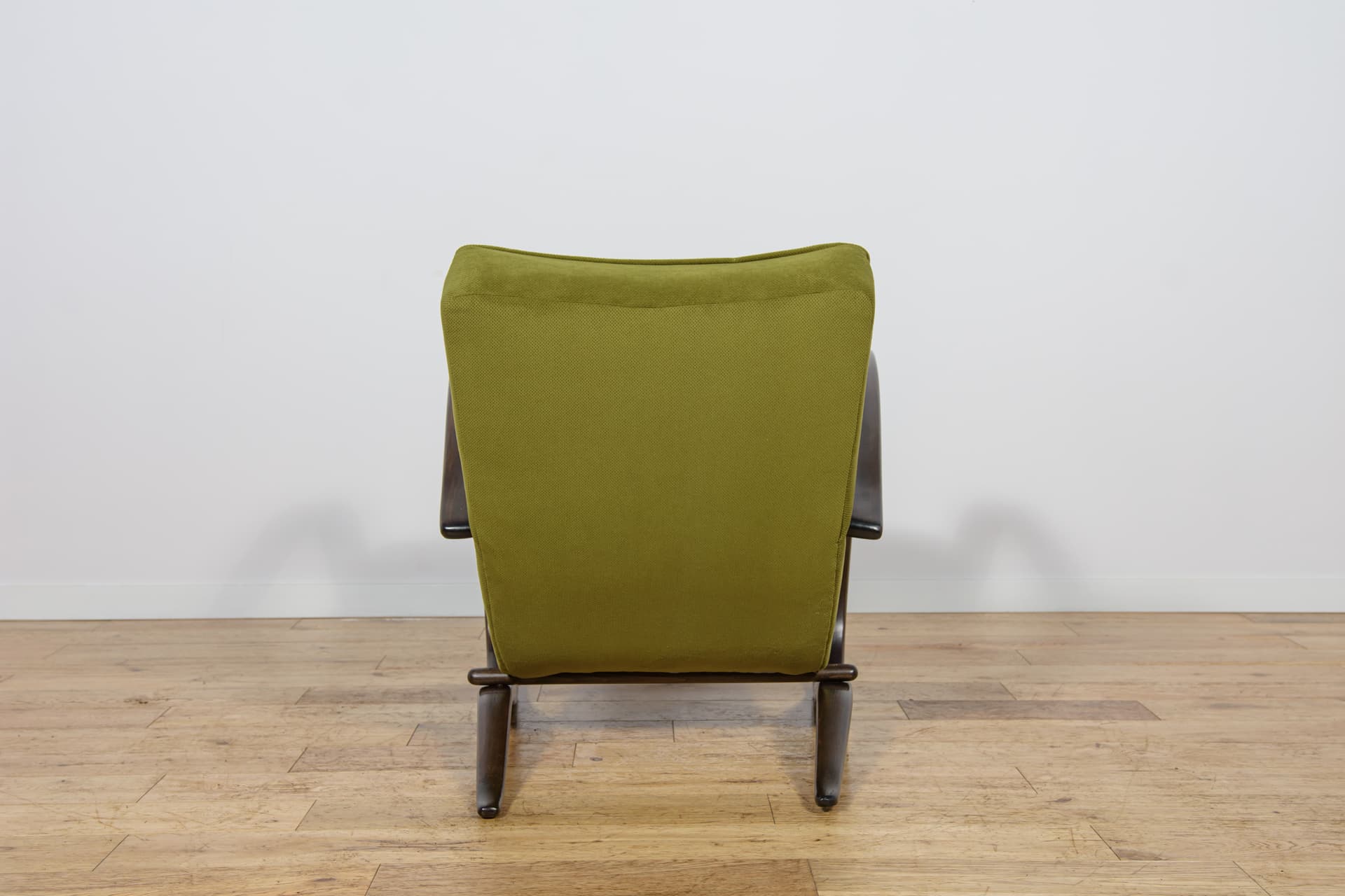Armchair H-269, green, brown beech, by J. Halabala, Czechoslovakia, 1930s. - 298367