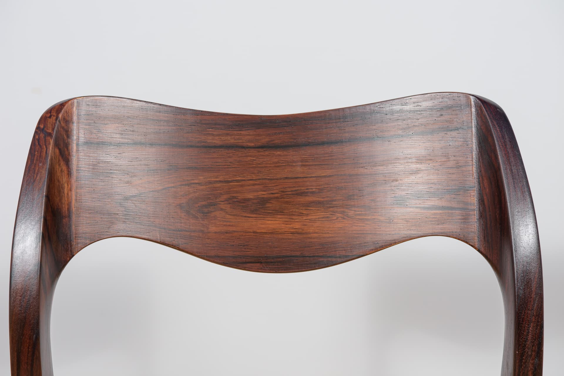Set of Four Chairs Model 71, brown rosewood, beige cord, by N.O. Møller, J.L. Møllers Møbelfabrik, Denmark, 1960s. - 298492