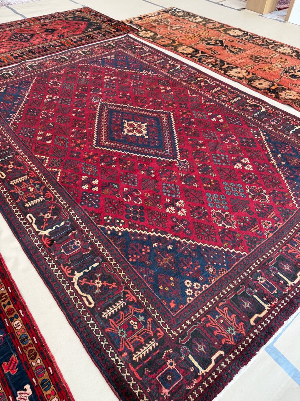 Dywan perski Dojegan, 350x245 cm, czerwony, wełna, Iran - 298551