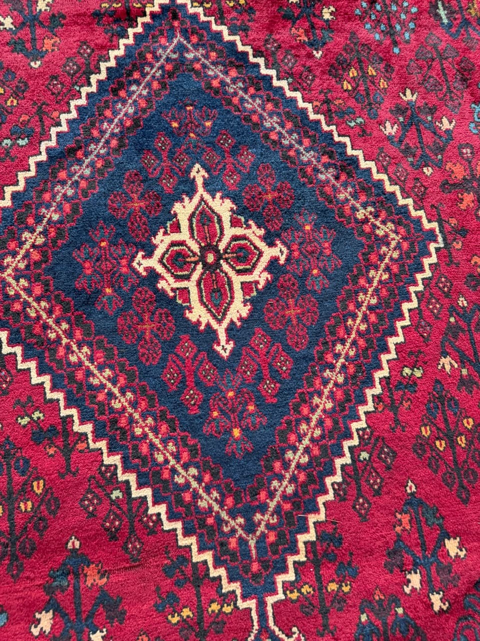 Dywan perski Dojegan, 350x245 cm, czerwony, wełna, Iran - 298552