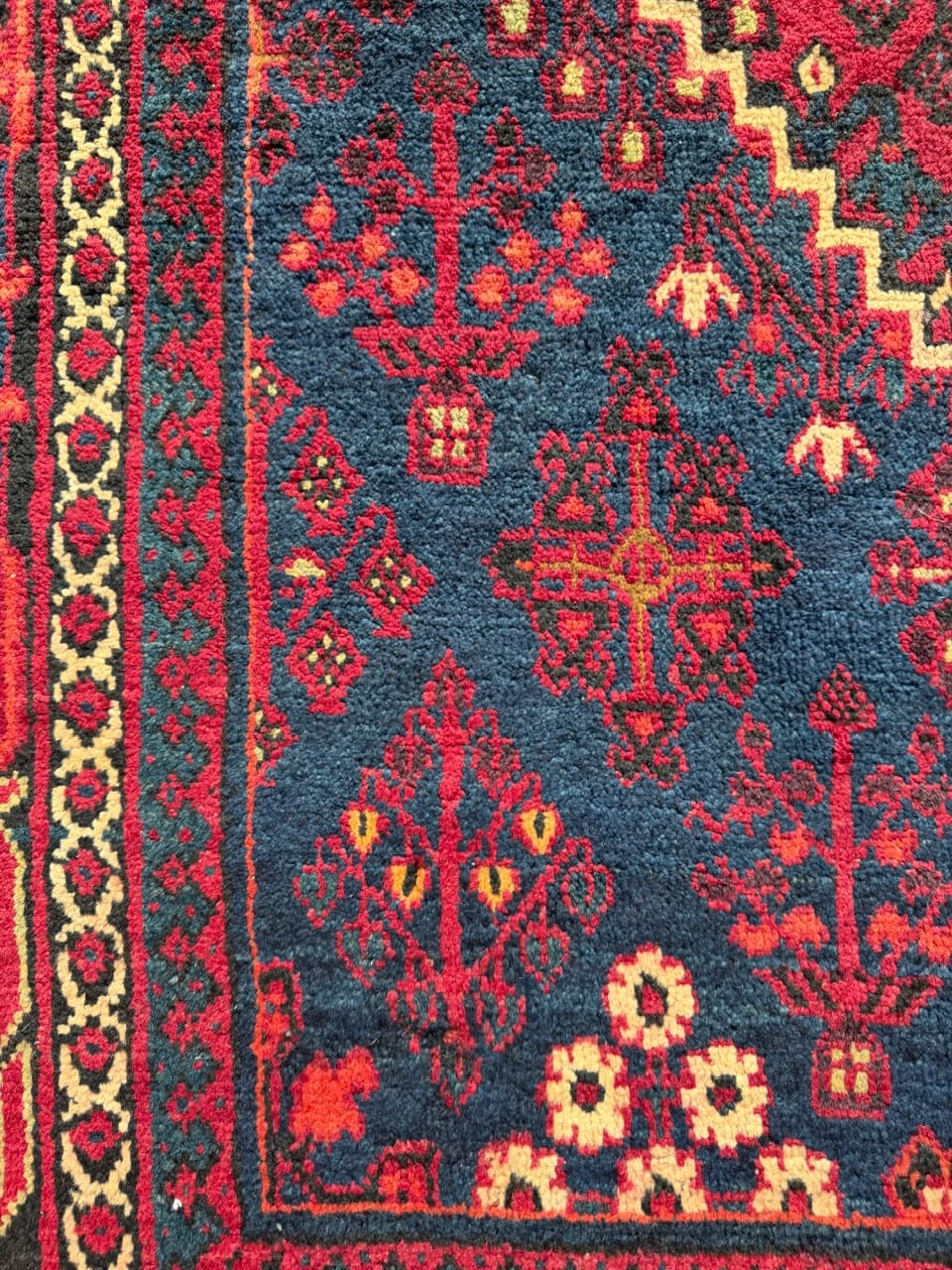 Dywan perski Dojegan, 350x245 cm, czerwony, wełna, Iran - 298549