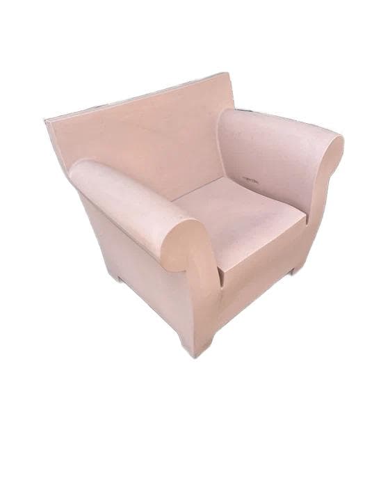 Armchair Bubble, pink plastic, by P. Starck, Kartell, Italy - DIMENSION