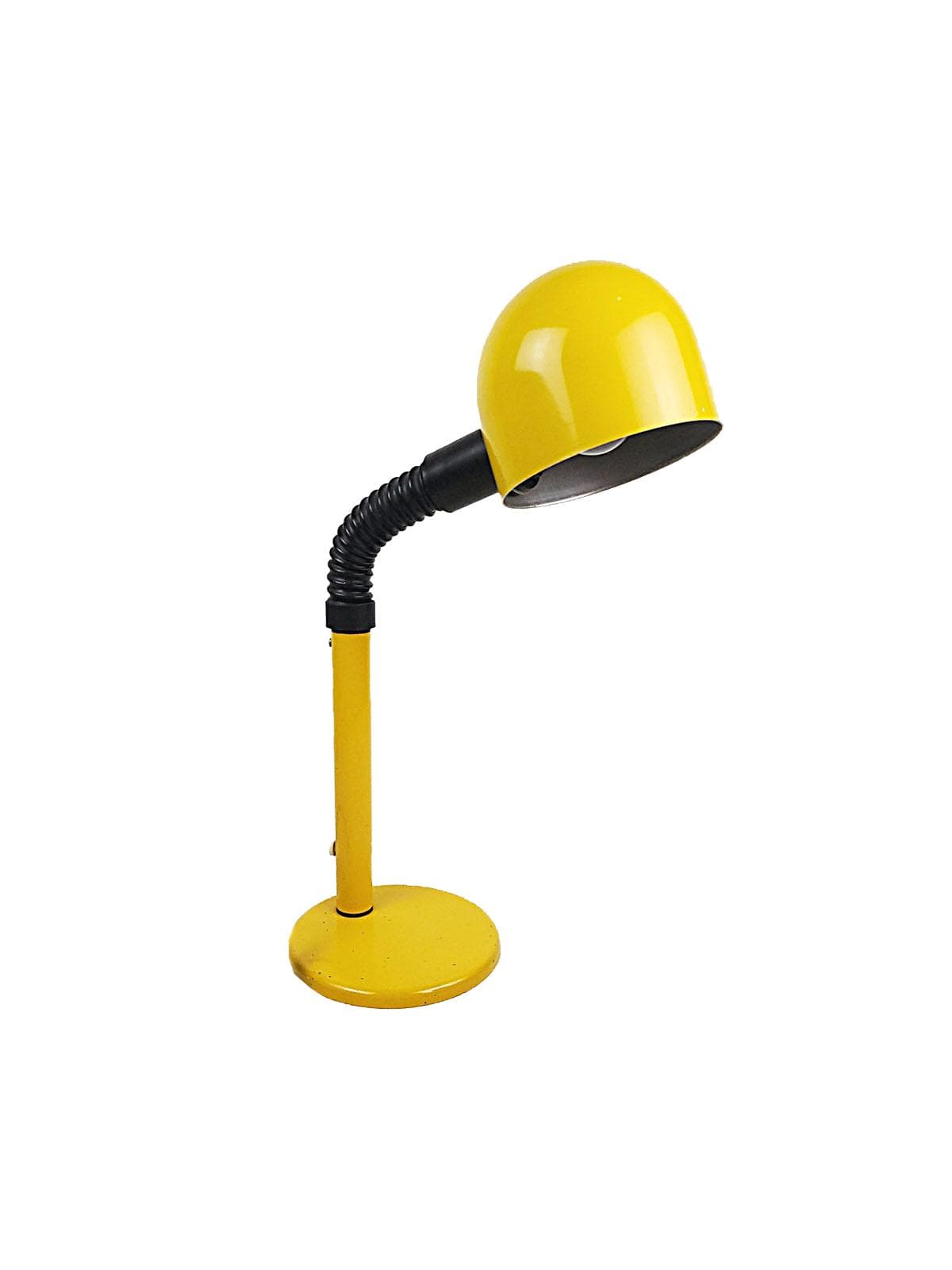 Table Lamp Alda, yellow, metal, Sweden, 1970s