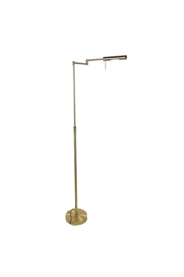 Floor lamp, gold brass, metal, 1990s - DIMENSION