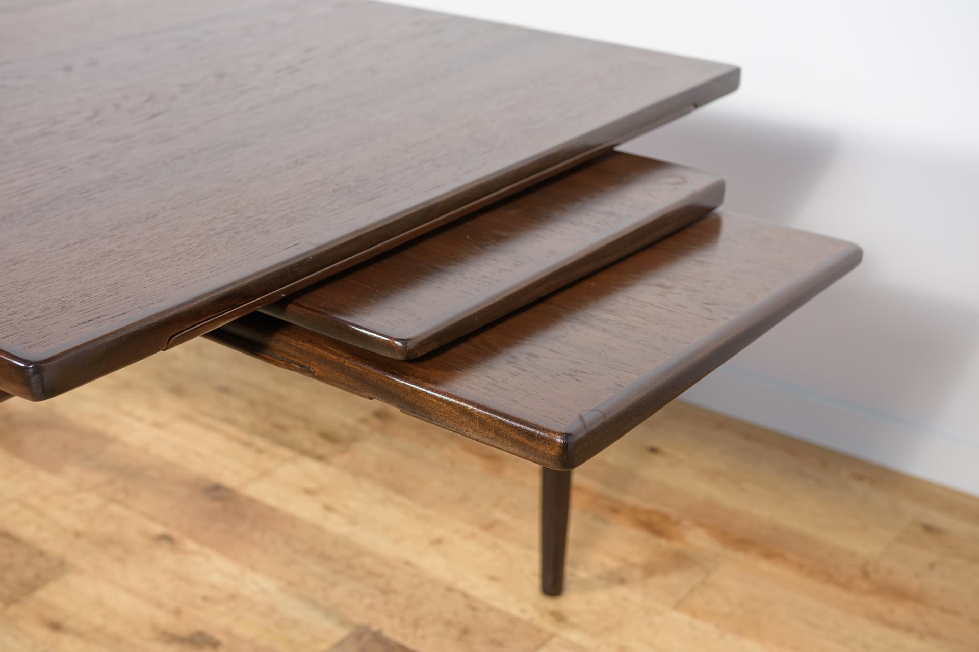 Stół jadalniany, teak brązowy, proj. I. Kofod-Larsen, G-Plan, Wielka Brytania, lata 60. - 298768