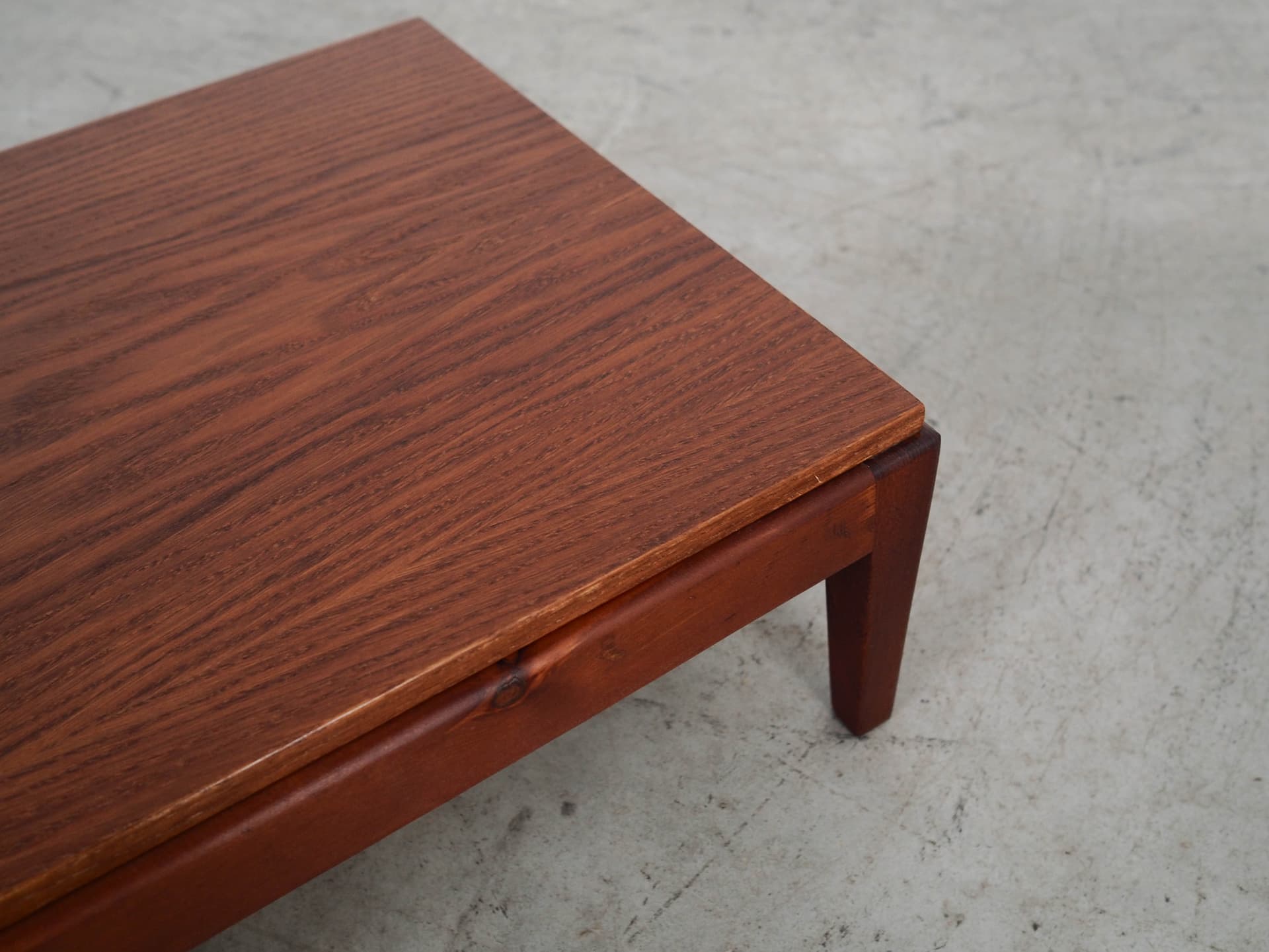 Coffee table, brown oak, Denmark, 1970s. - 298782
