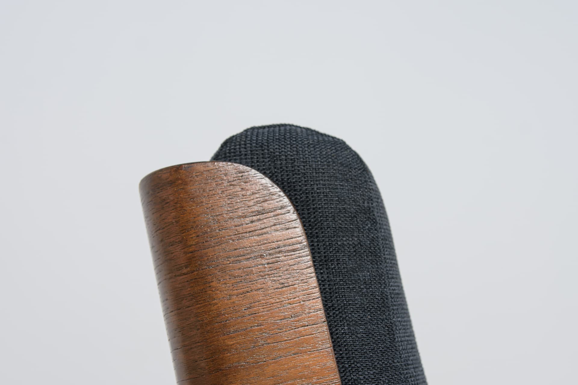 Fotel obrotowy, teak czarny, chrom, proj. G. Russell, Wielka Brytania, lata 70. - 298842