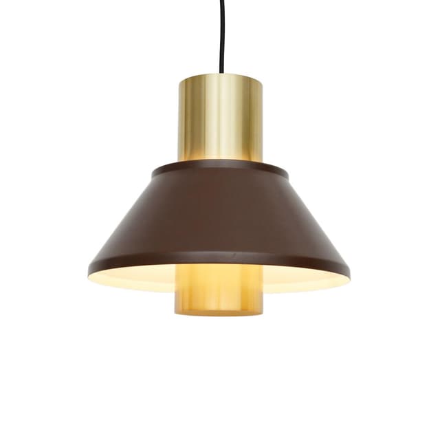 Lampa wisząca Life, metal brązowy, aluminium złoty, proj. J. Hammerborg, Dania, lata 70. - WYMIARY