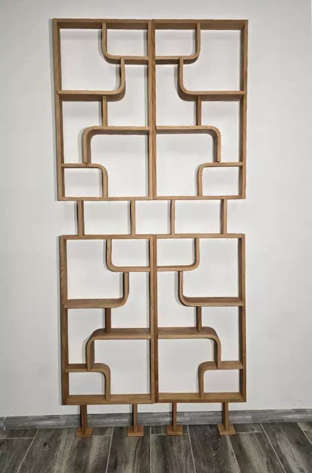 Ścianka Volak, sklejka brązowa, proj. L. Volák, Dřevopodnik Holešov, Czechosłowacja, lata 60. - 299291