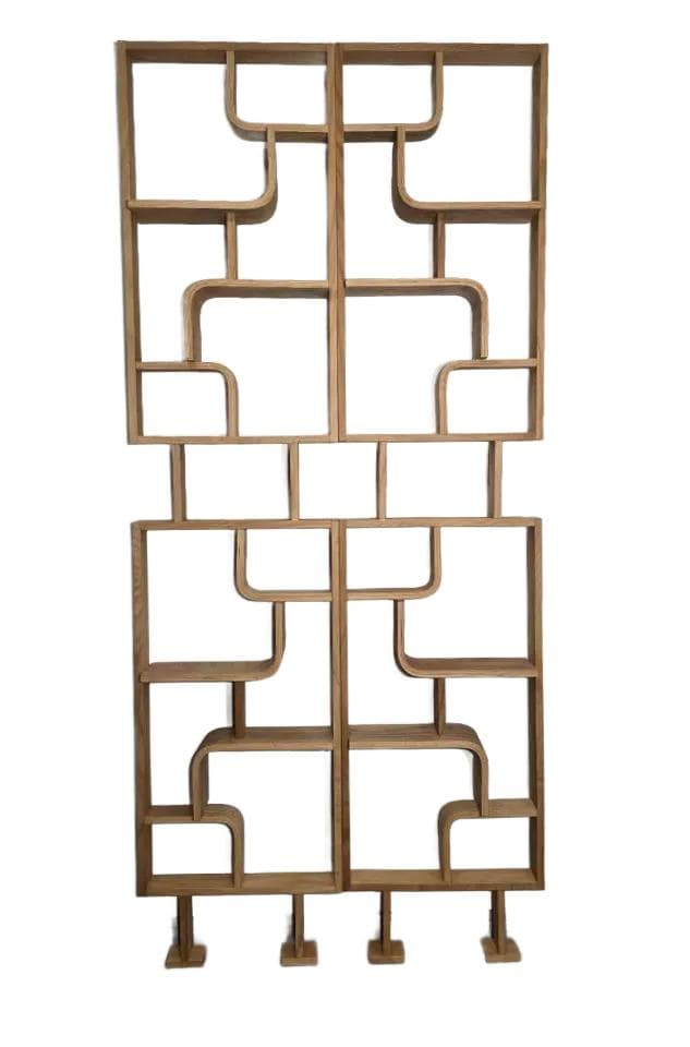 Ścianka Volak, sklejka brązowa, proj. L. Volák, Dřevopodnik Holešov, Czechosłowacja, lata 60.