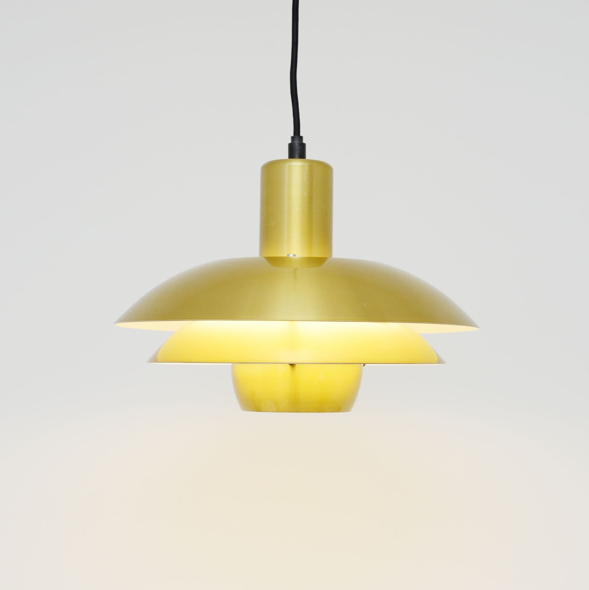 Lampa wisząca, złoty, metal, Dania, lata 70. - 299319