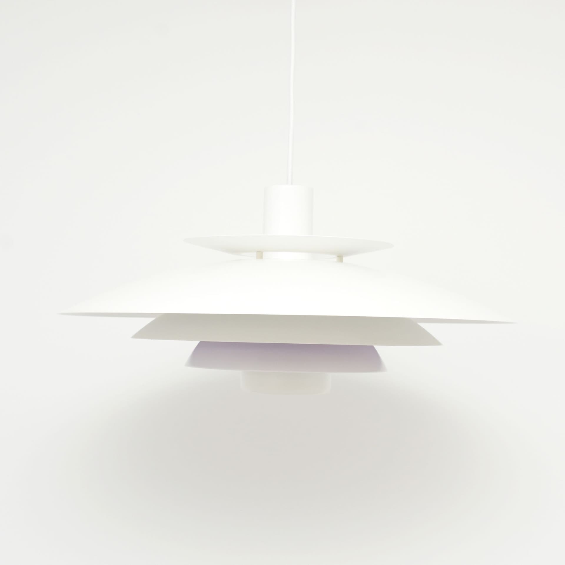 Lampa wisząca, Form Light, biały, metal, Dania, lata 70. - 299352