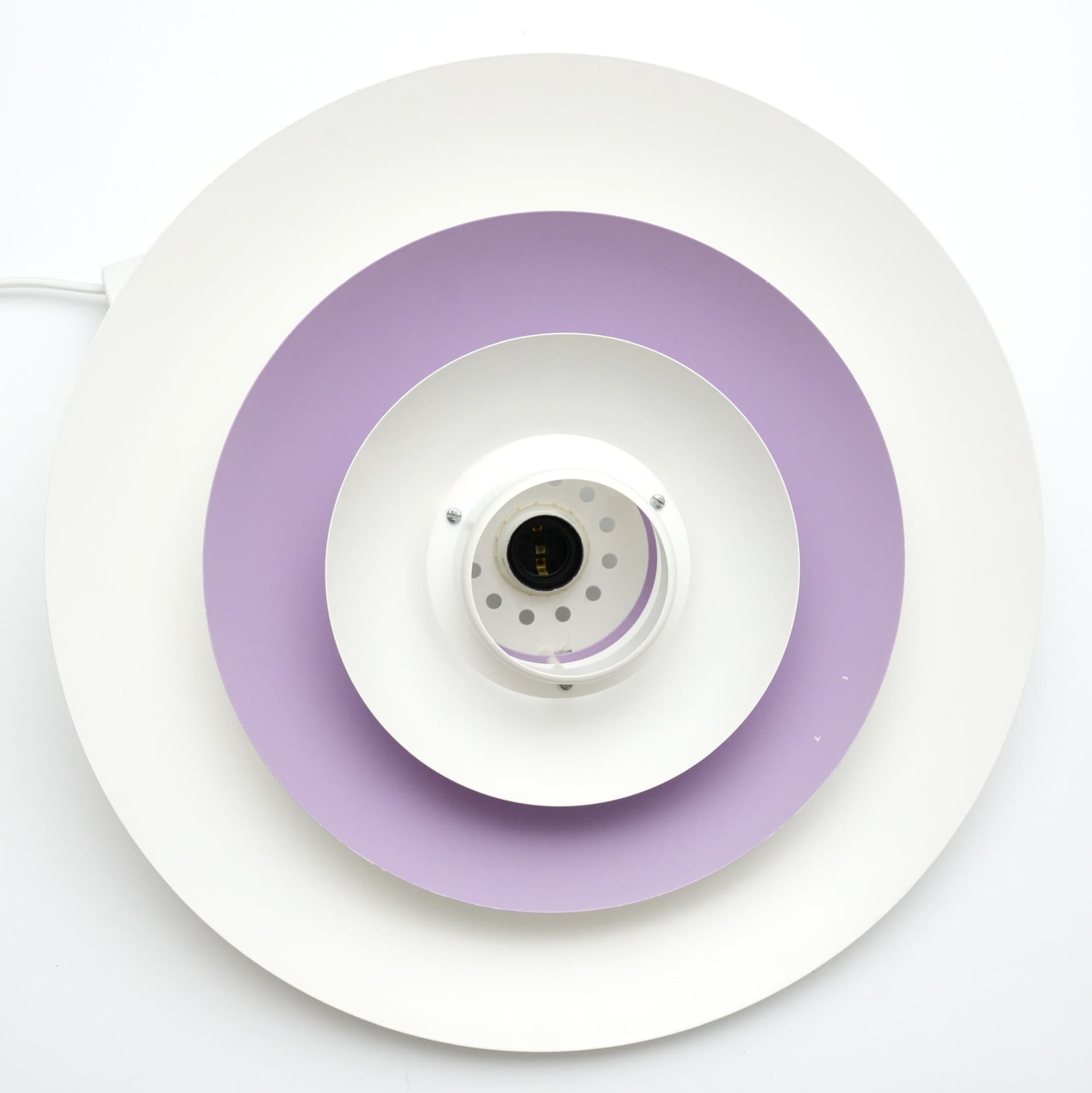 Lampa wisząca, Form Light, biały, metal, Dania, lata 70. - 299349