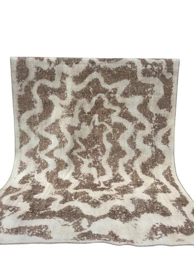 Dywan perski, 360x280 cm, wełna beżowy brązowy, Iran - WYMIARY