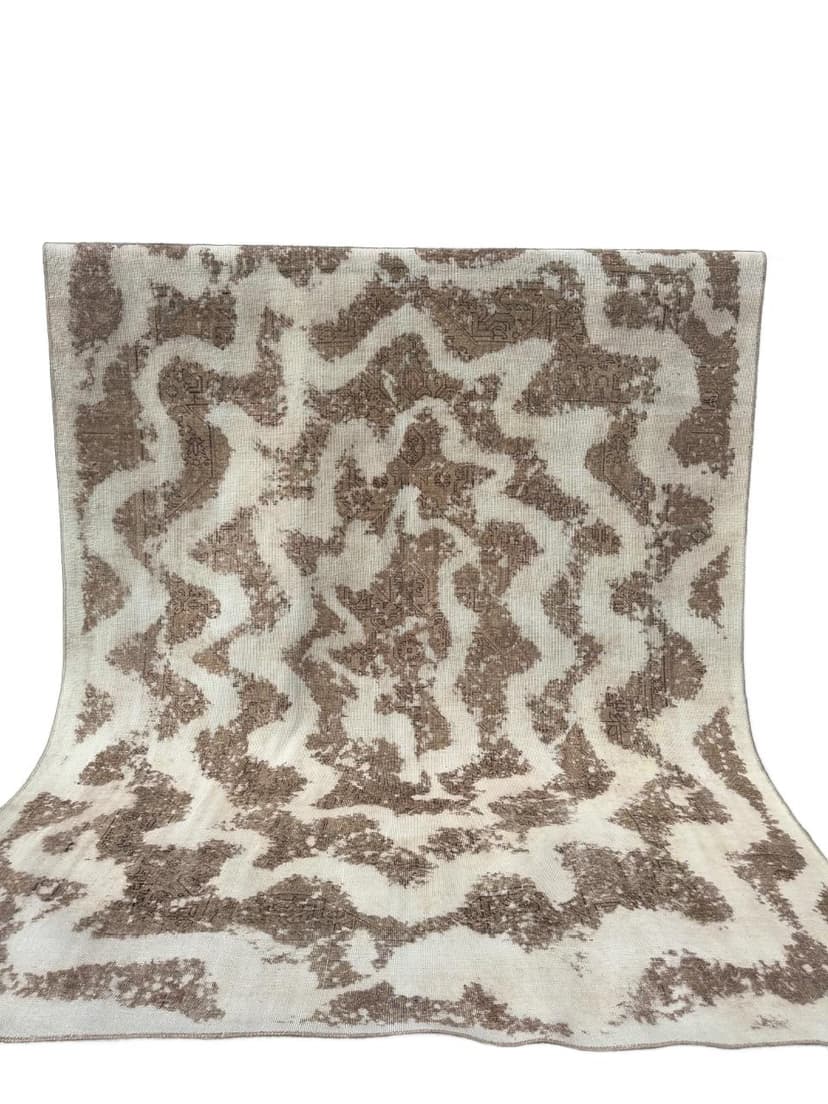 Dywan perski, 360x280 cm, wełna beżowy brązowy, Iran