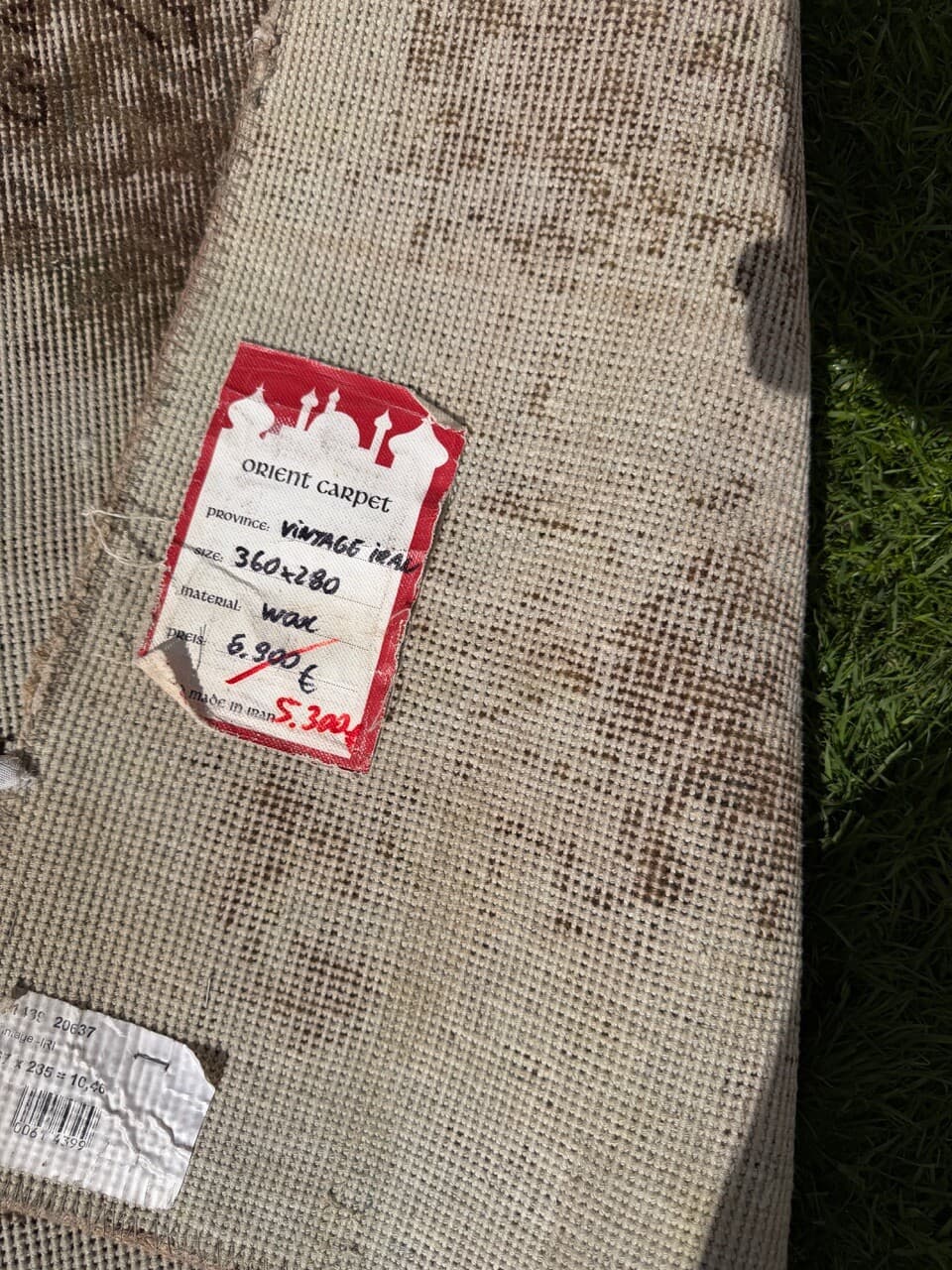 Dywan perski, 360x280 cm, wełna beżowy brązowy, Iran - 299381