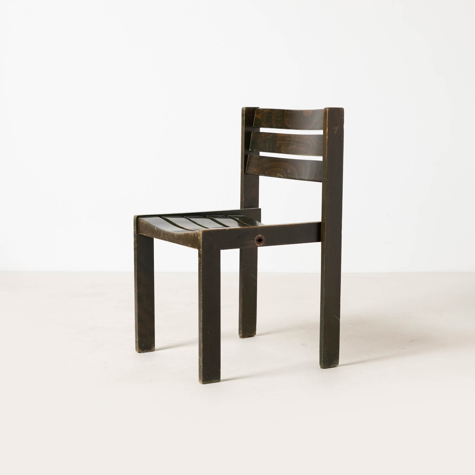 Dining Chair, olive green, wood, Germany, 1970s - 299392