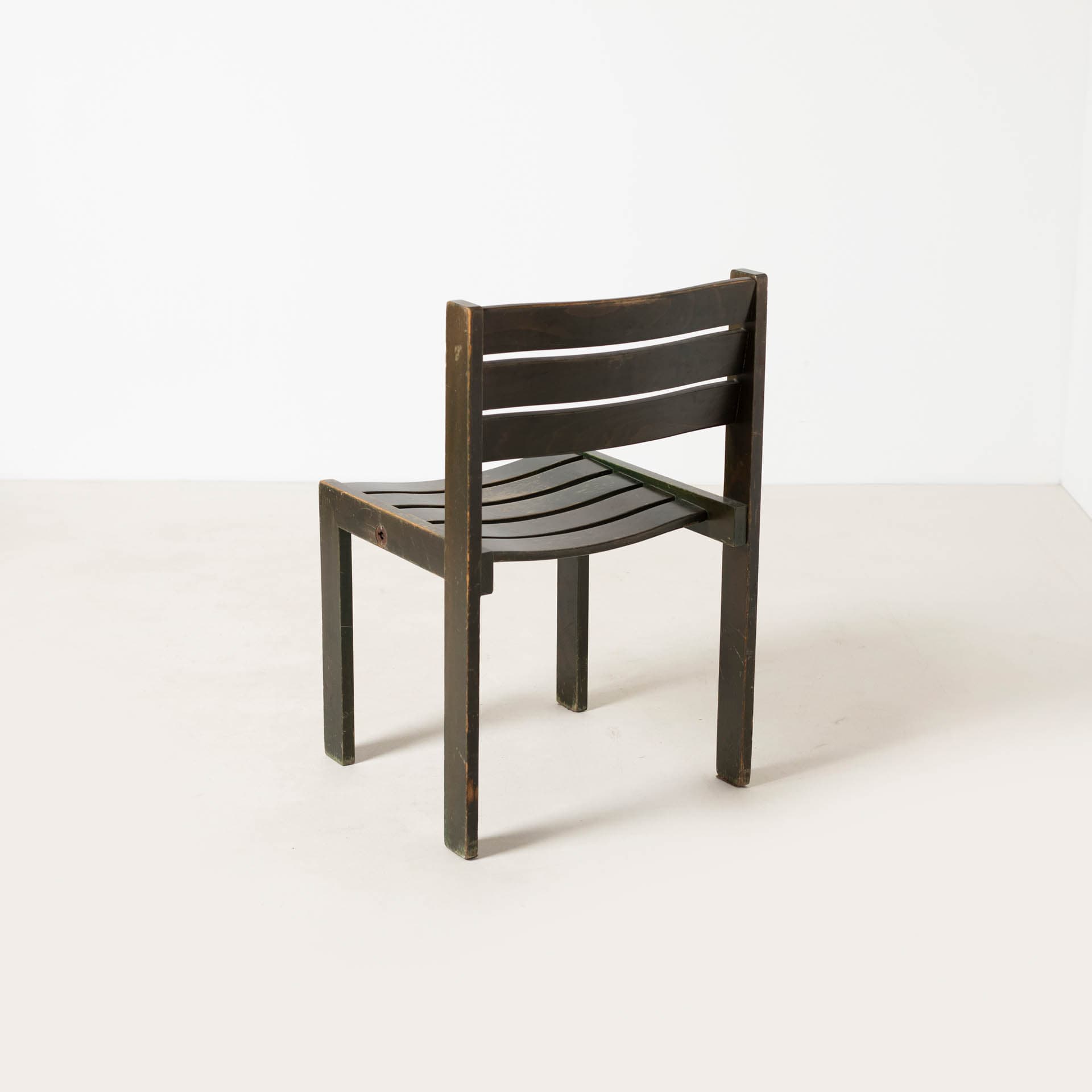 Dining Chair, olive green, wood, Germany, 1970s - 299394