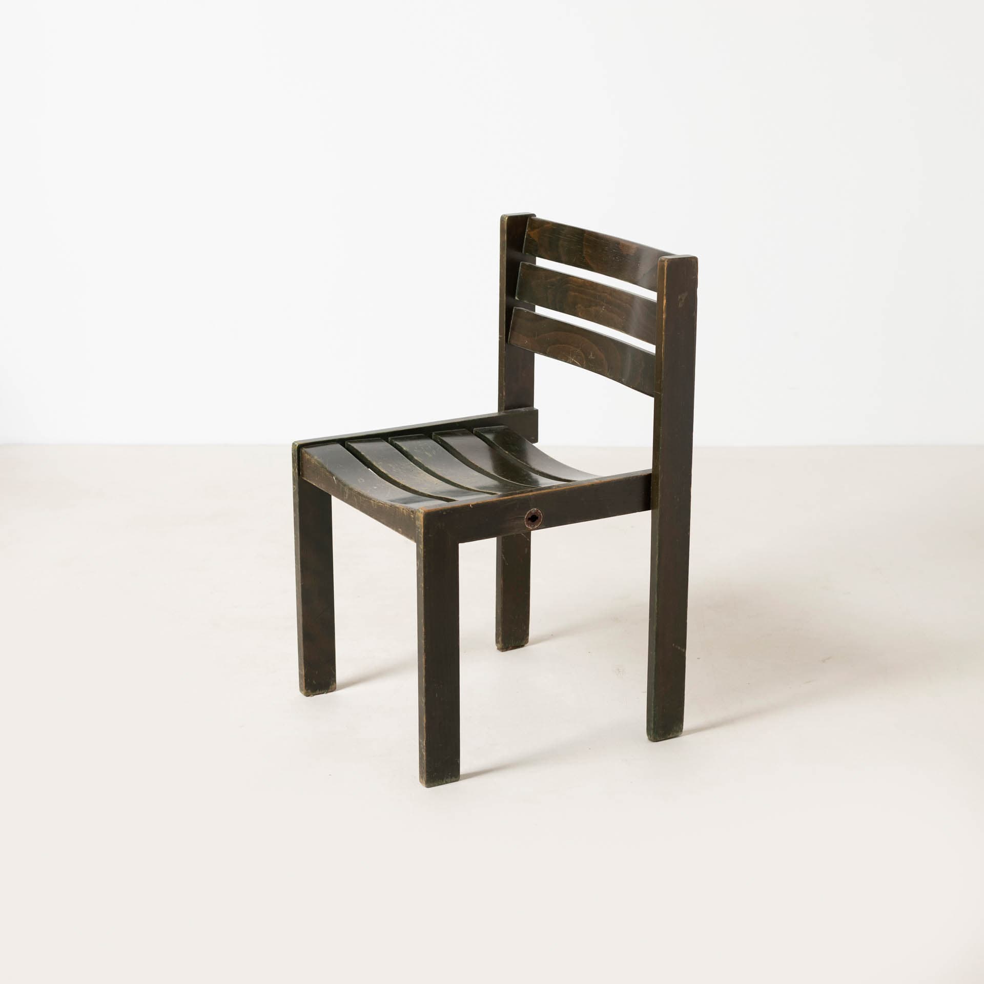 Dining Chair, olive green, wood, Germany, 1970s - 299389