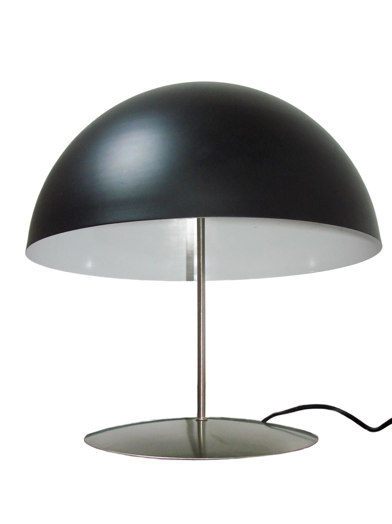 Table Lamp, Space Age, black silver metal, 1990s