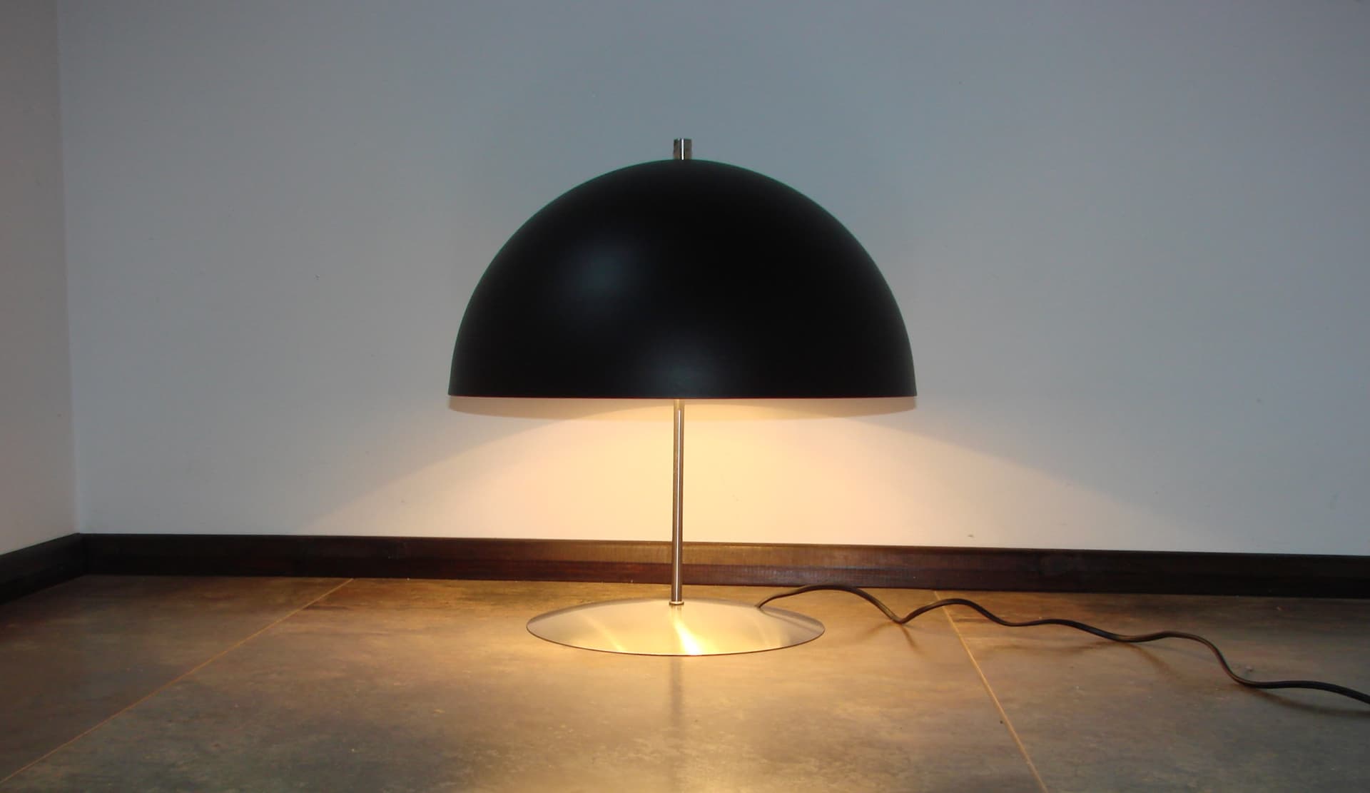 Table Lamp, Space Age, black silver metal, 1990s - 299493