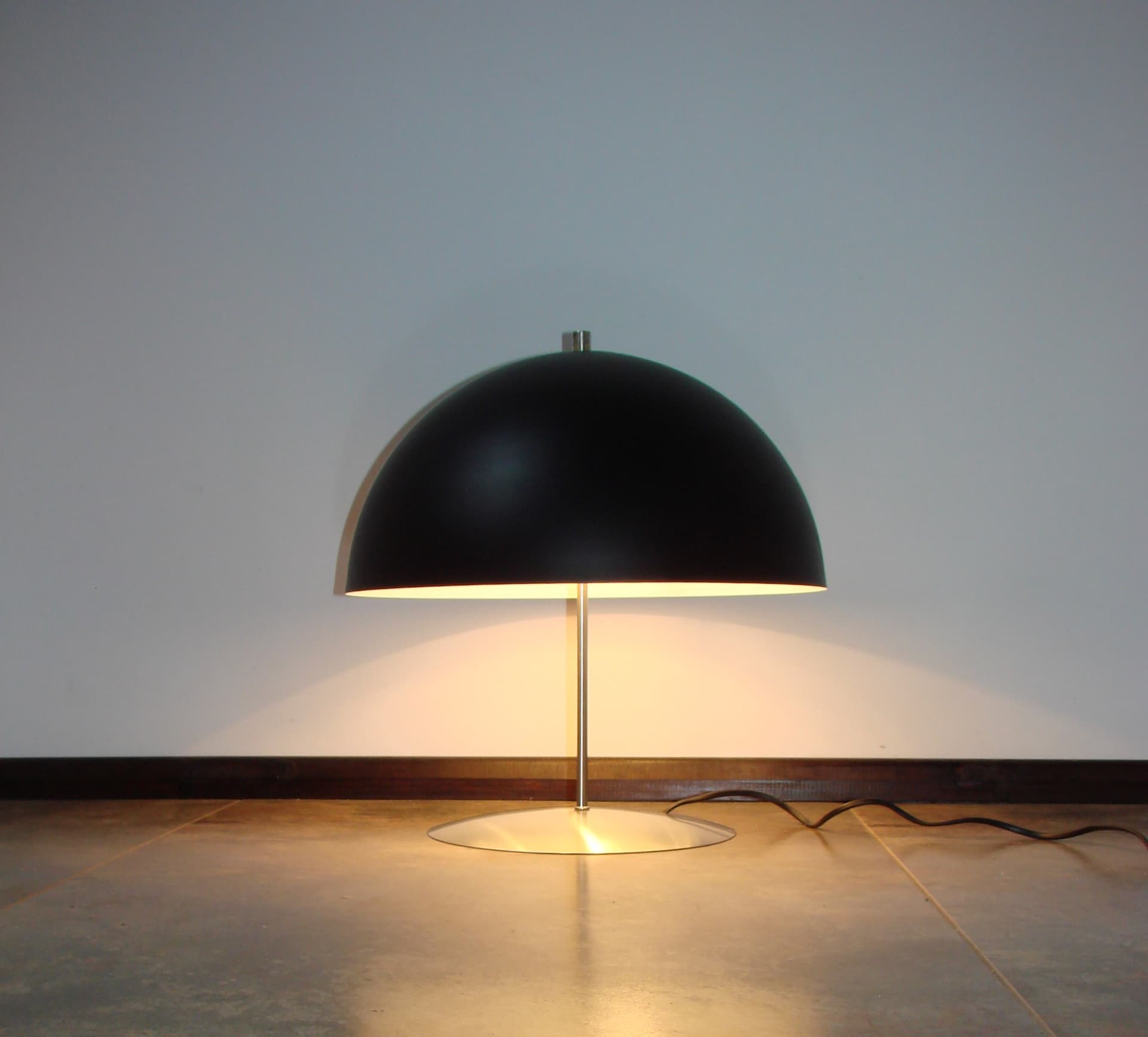 Table Lamp, Space Age, black silver metal, 1990s - 299486