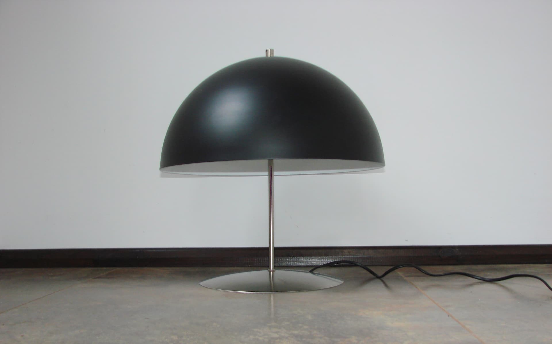 Table Lamp, Space Age, black silver metal, 1990s - 299495