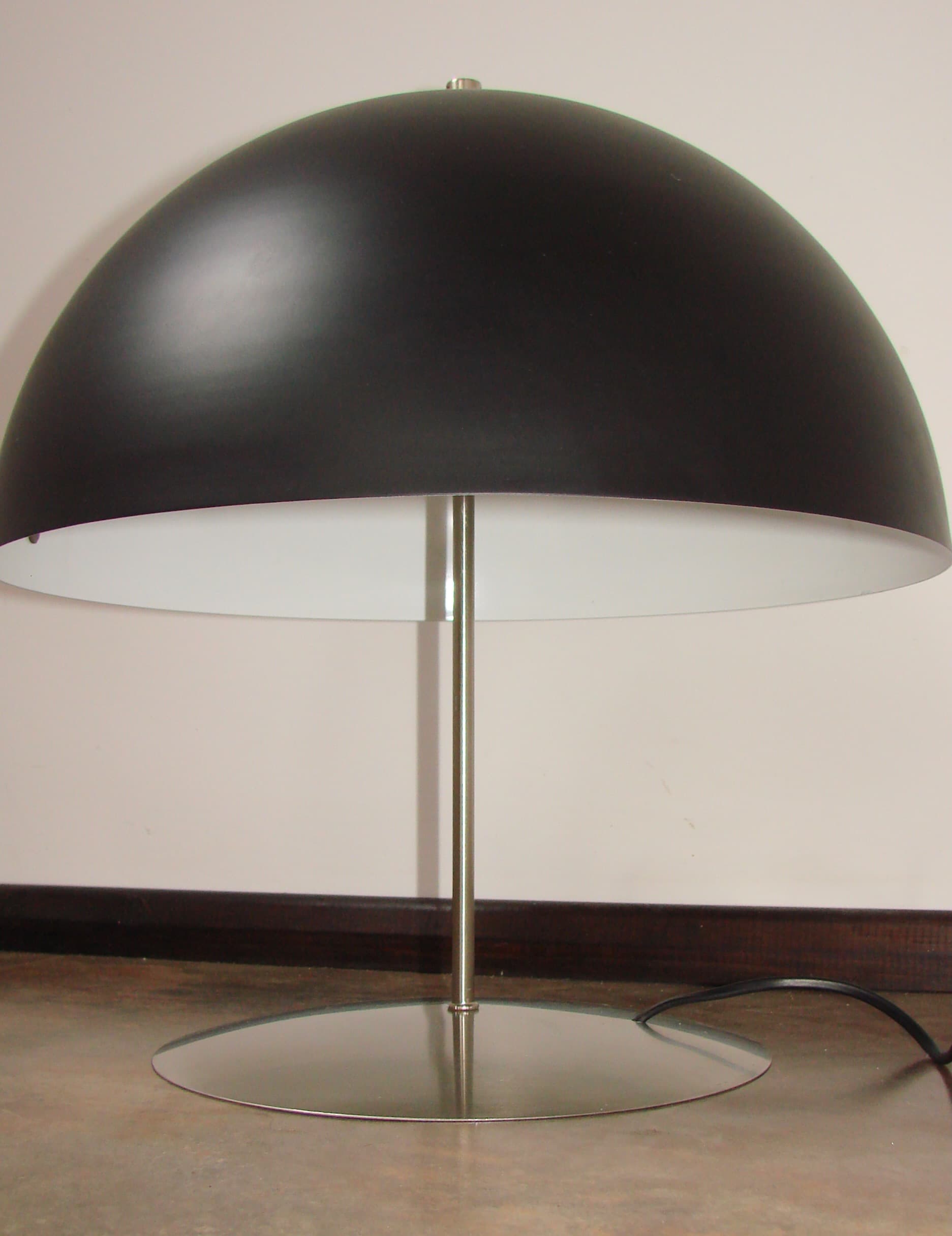Table Lamp, Space Age, black silver metal, 1990s - 299488