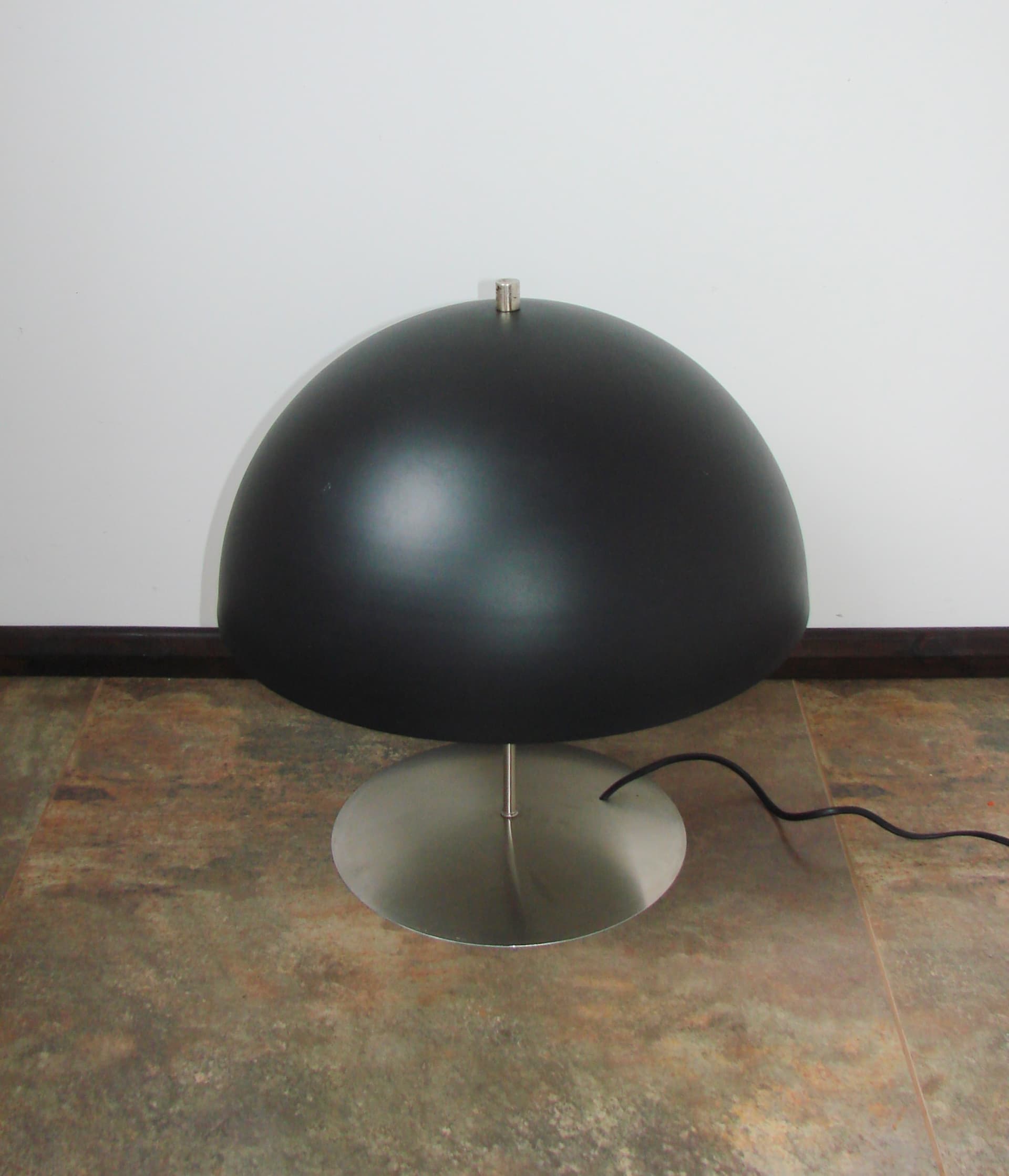 Table Lamp, Space Age, black silver metal, 1990s - 299492
