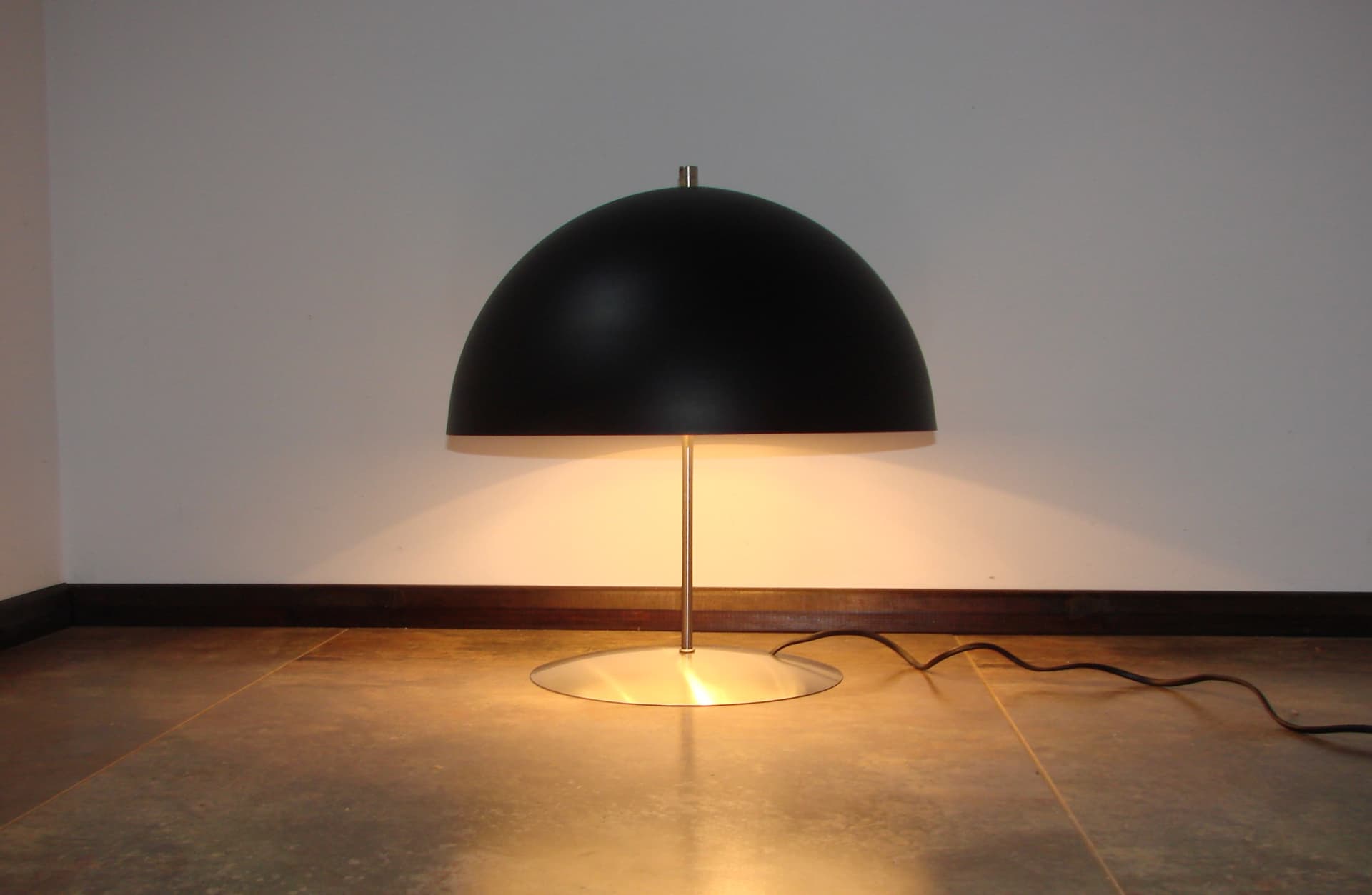 Table Lamp, Space Age, black silver metal, 1990s - 299487