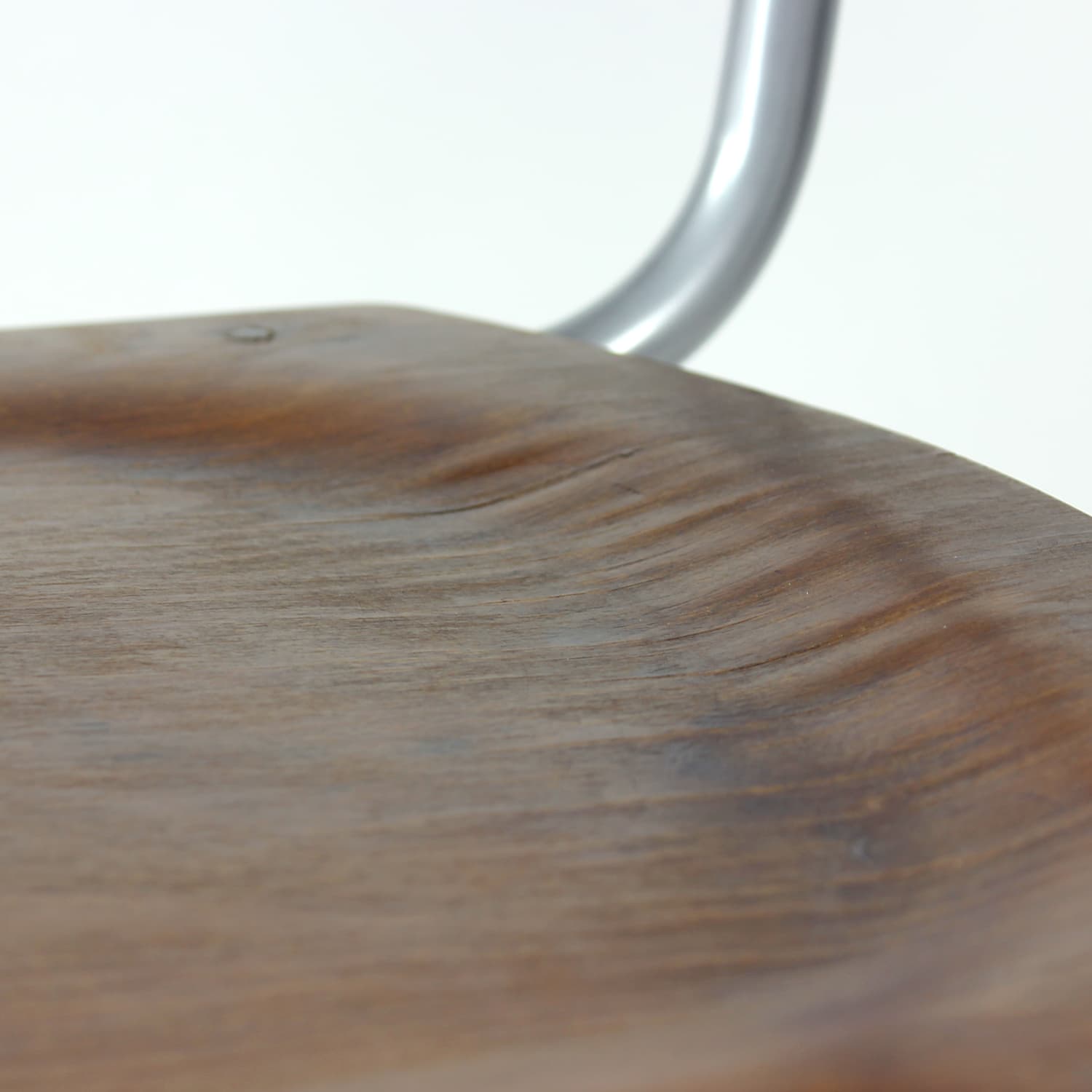 Krzesło wspornikowe, brązowy orzech, sklejka, stal chromowana, proj. M. Stam, Kovona, Czechosłowacja, lata 50. - 299580