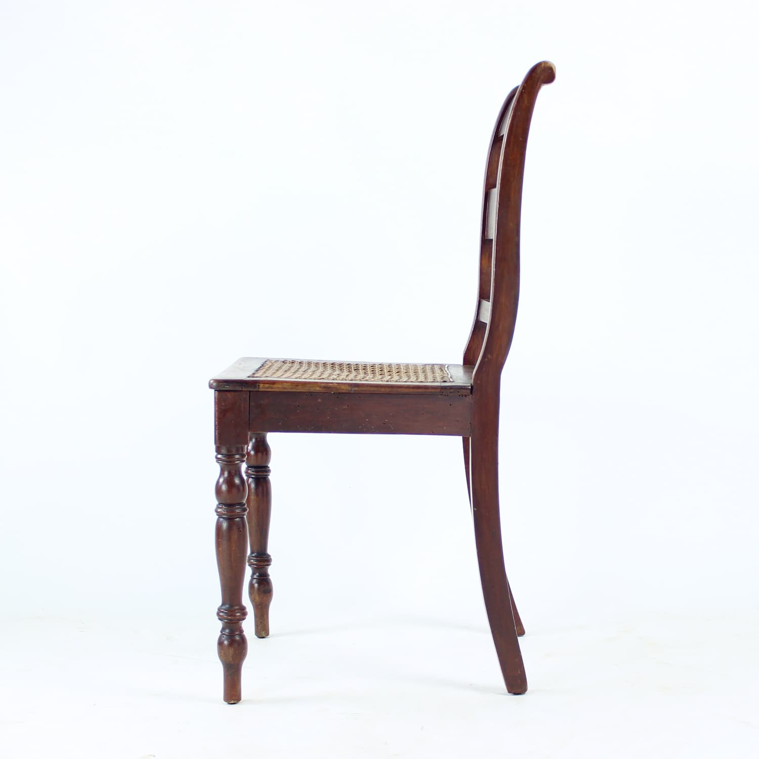 Krzesło, dąb brązowy, plecionka trzcinowa beżowa, Czechosłowacja, początek XX w. - 299649