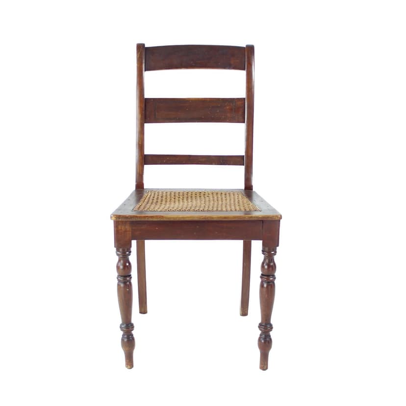 Krzesło, dąb brązowy, plecionka trzcinowa beżowa, Czechosłowacja, początek XX w.