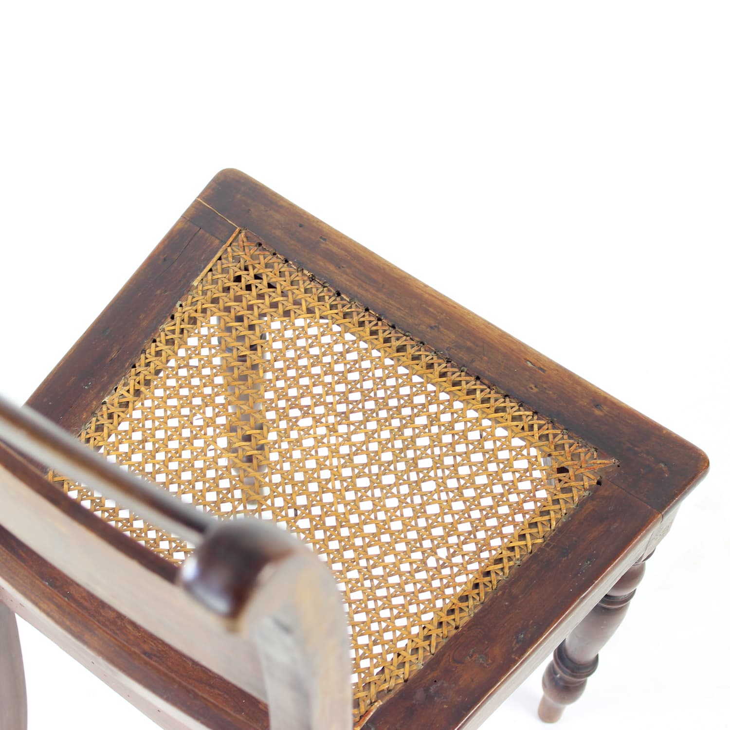 Krzesło, dąb brązowy, plecionka trzcinowa beżowa, Czechosłowacja, początek XX w. - 299657