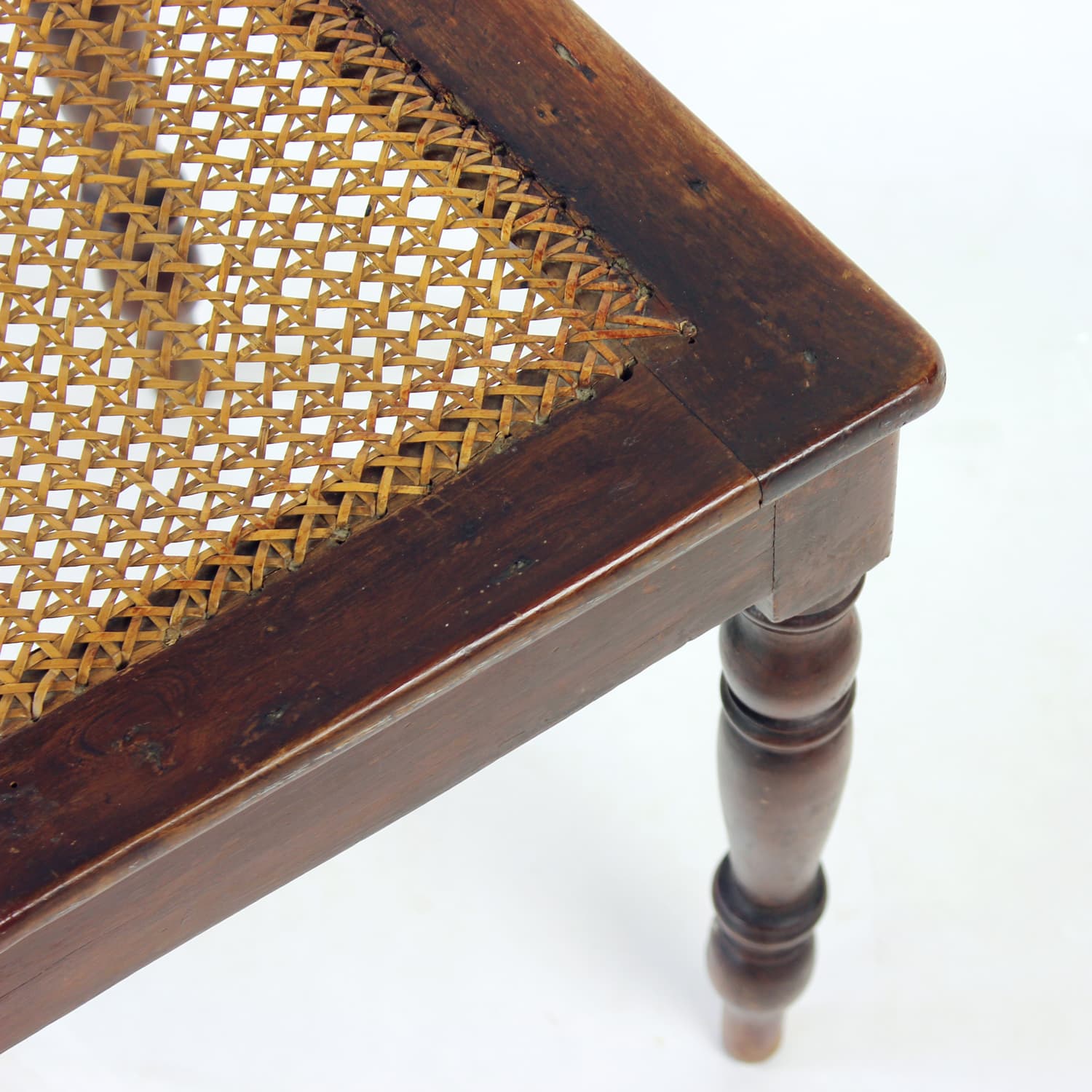 Krzesło, dąb brązowy, plecionka trzcinowa beżowa, Czechosłowacja, początek XX w. - 299661