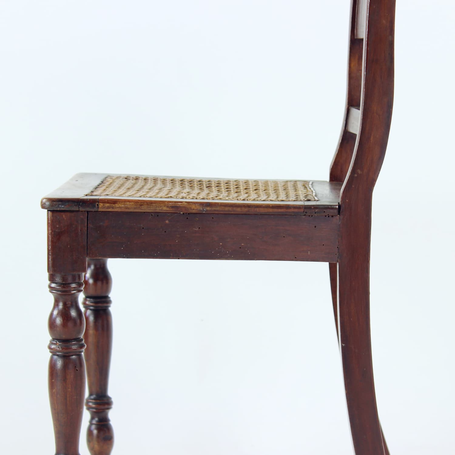 Krzesło, dąb brązowy, plecionka trzcinowa beżowa, Czechosłowacja, początek XX w. - 299653