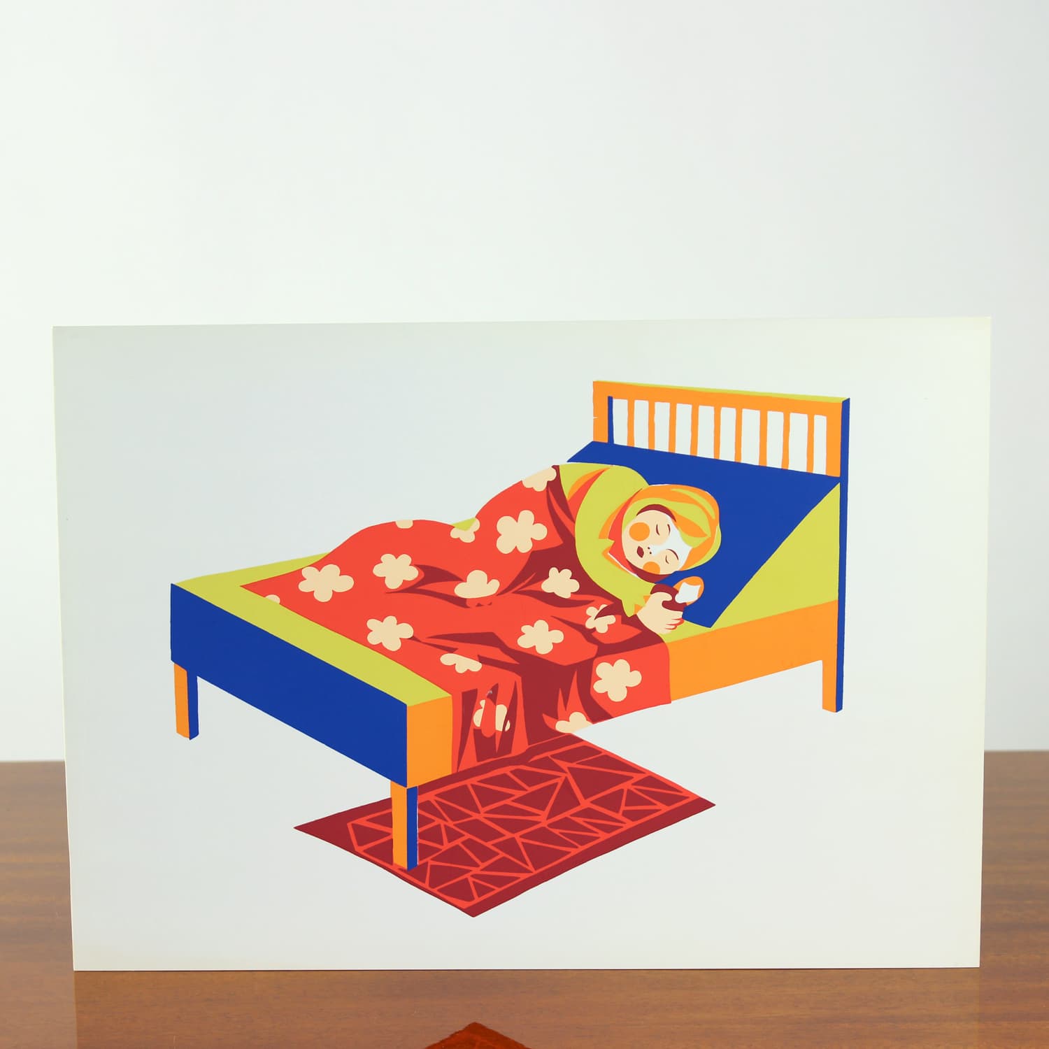 Panel ścienny, Pop Art, czerwony niebieski żółty pomarańczowy zielony biały, plastik, Czechosłowacja, lata 60. - 299687