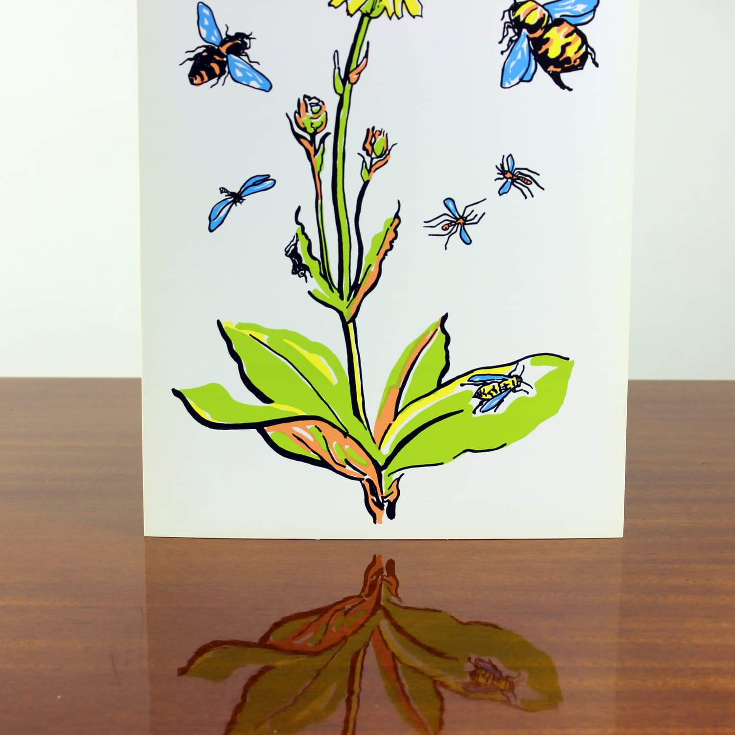 Panel ścienny Pop-Art, biały żółty zielony niebieski czarny, plastik, Czechosłowacja, lata 60. - 299722