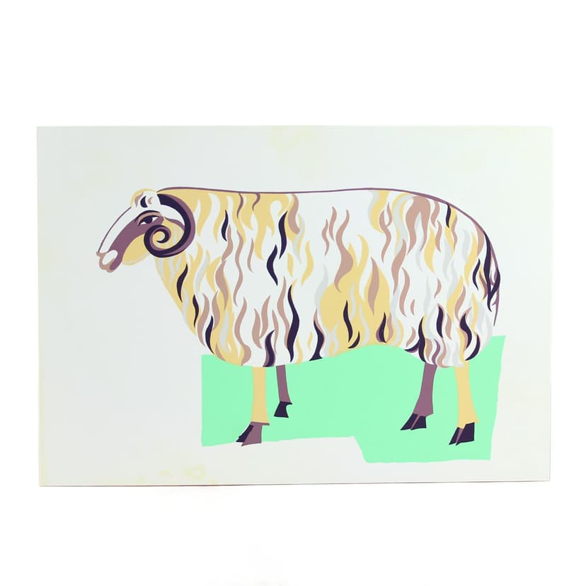 Panel ścienny Pop Art, biały plastik, Czechosłowacja, lata 60.