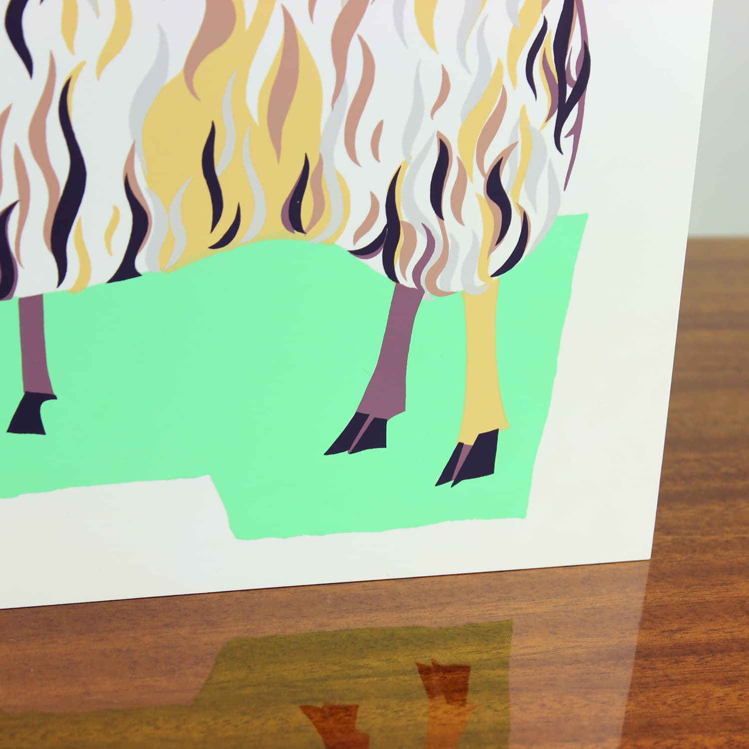 Panel ścienny Pop Art, biały plastik, Czechosłowacja, lata 60. - 299736