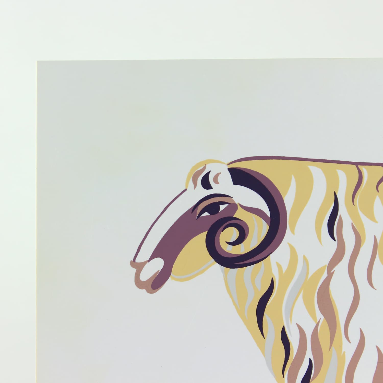 Panel ścienny Pop Art, biały plastik, Czechosłowacja, lata 60. - 299733