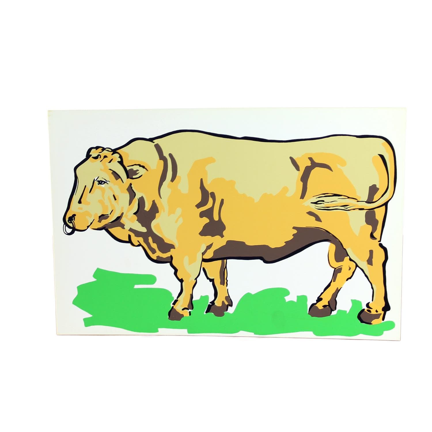 Panel ścienny Pop Art, żółty ochra, plastik, Czechosłowacja, lata 60.