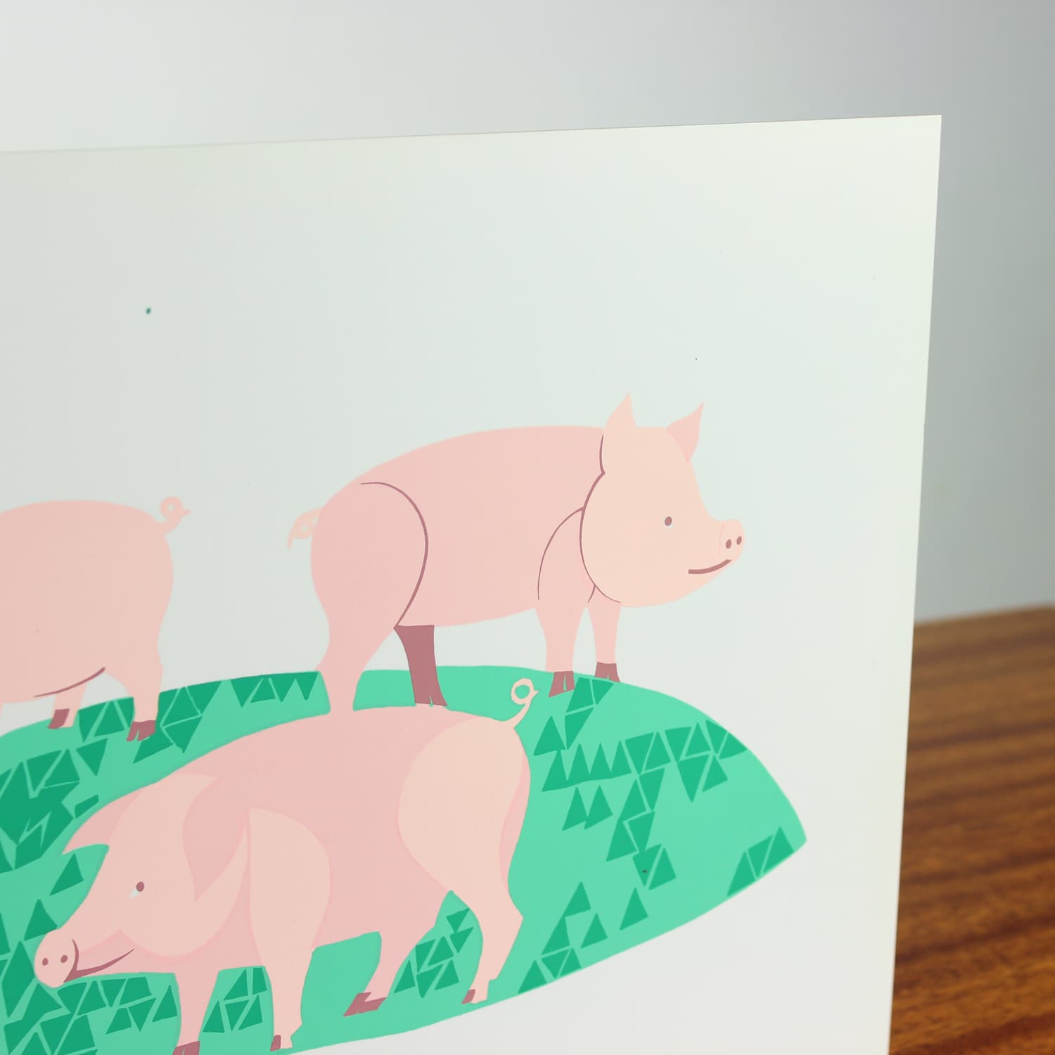 Panel ścienny Pop Art, różowy zielony biały, plastik, Czechosłowacja, lata 60. - 299763