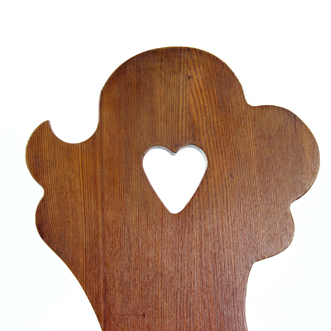 Krzesło jadalniane folk, modrzew brązowy, Czechosłowacja, lata 70. - 299781