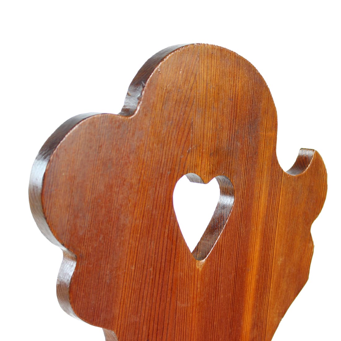 Krzesło jadalniane folk, modrzew brązowy, Czechosłowacja, lata 70. - 299780