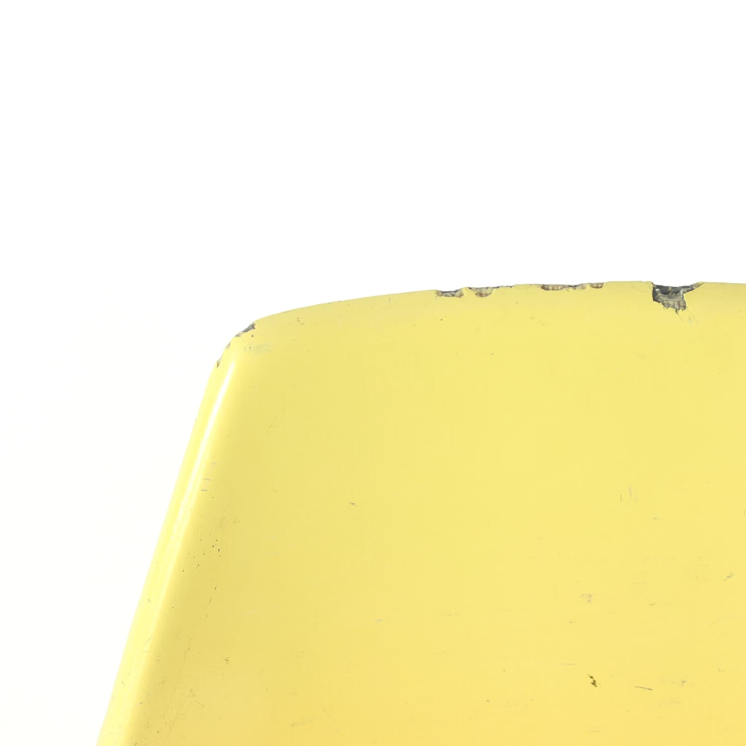 Krzesło tramwajowe, żółty fiberglass, stal szara, proj. M. Navratil, Czechosłowacja, lata 60. - 299794