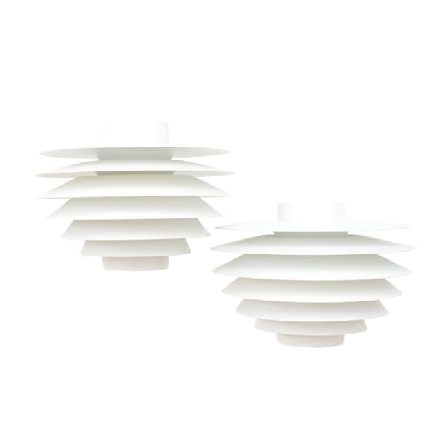Para lamp wiszących Verona, biały, aluminium, proj. S. Middelboe, Dania - WYMIARY